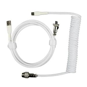 Câble de clavier custom simple USB Type-C Blanc