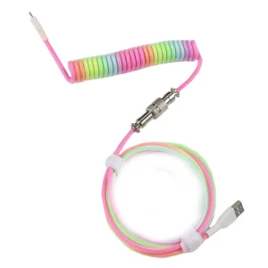 Câble de clavier custom simple USB Type-C Rainbow
