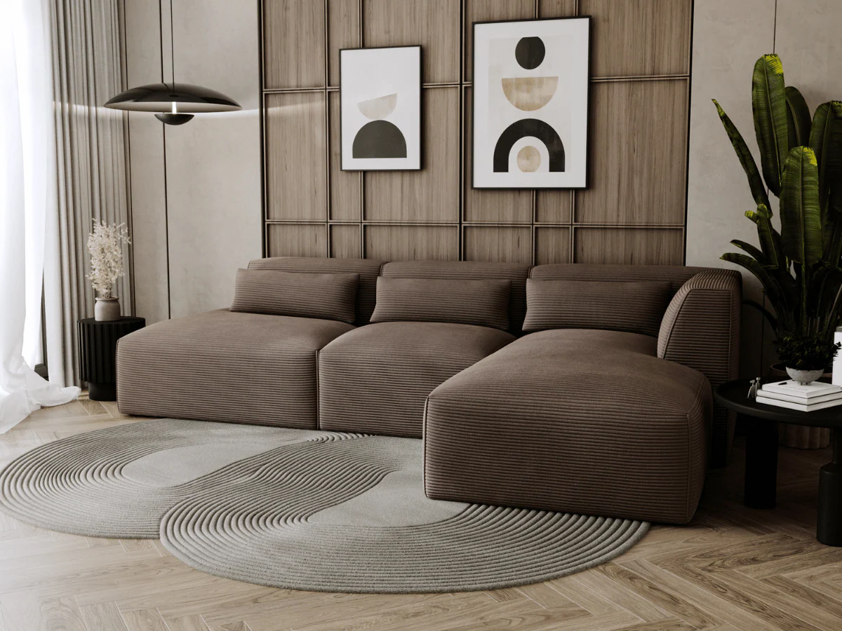 Canapé d'angle Concorde en velours côtelé CONCORDE – Image 8