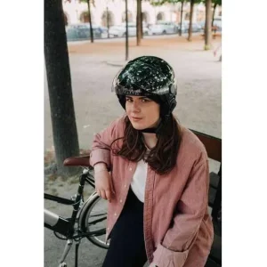 Casque Cadence Pour Vélo Urbain Avec Visière, Lumière Et Caches Oreilles