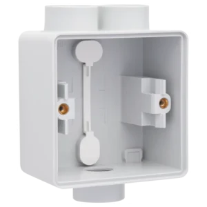 Boîte en saillie simple étanche aux projections d'eau avec une entrée M20 double et une entrée M20 simple pour une fonction, grey Niko (700-84112)