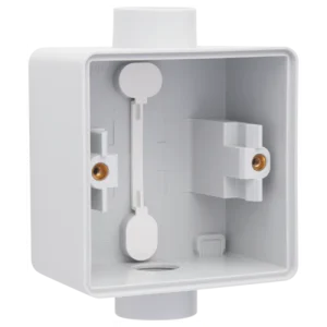 Boîte en saillie simple étanche aux projections d'eau avec deux entrées M20 simples pour une fonction, grey Niko (700-84111)