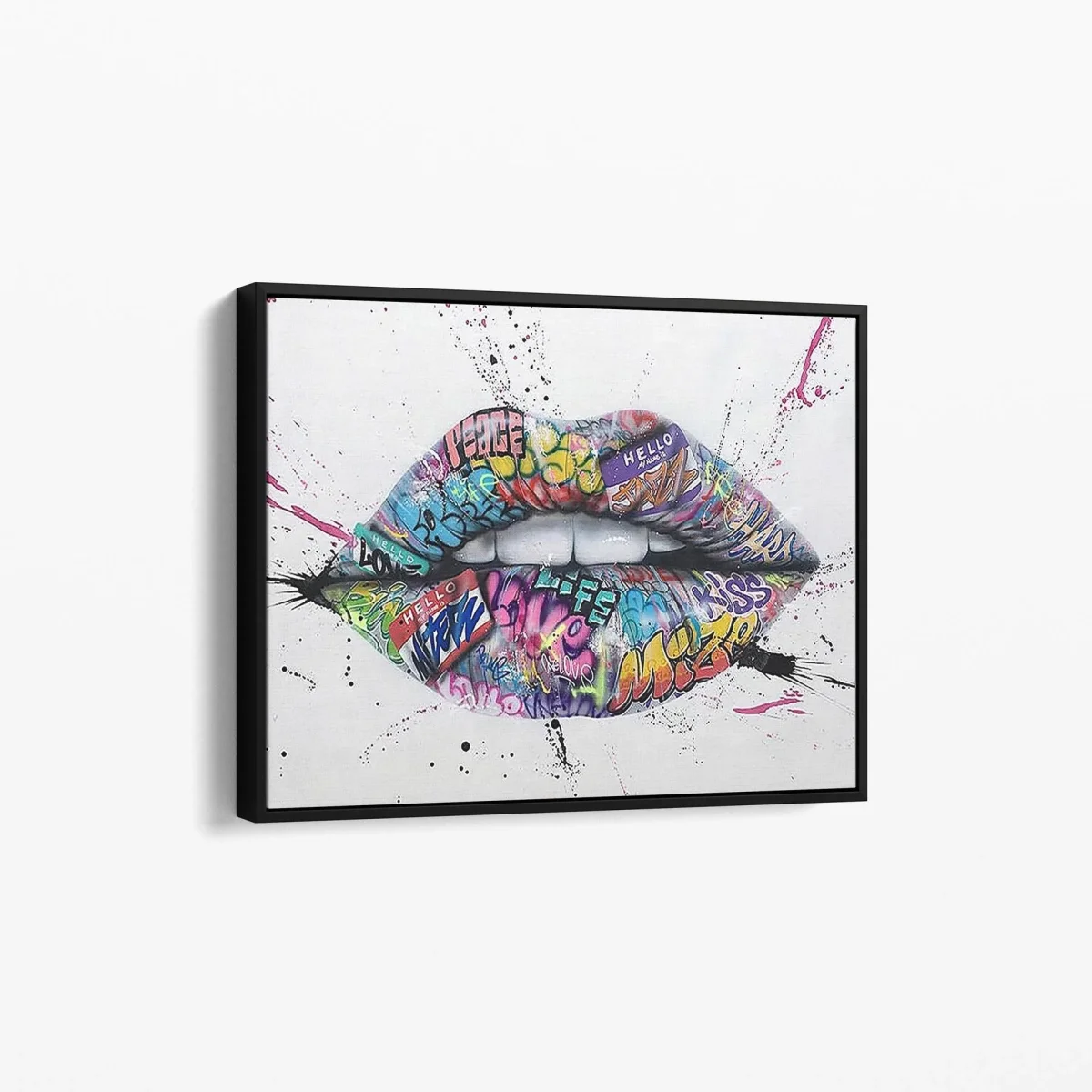 Tableau Pop Art "Baiser Graffiti" – Image 3