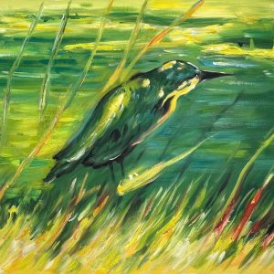 Le Martin-pêcheur par Vincent van Gogh - Reproduction de Peinture à l'Huile