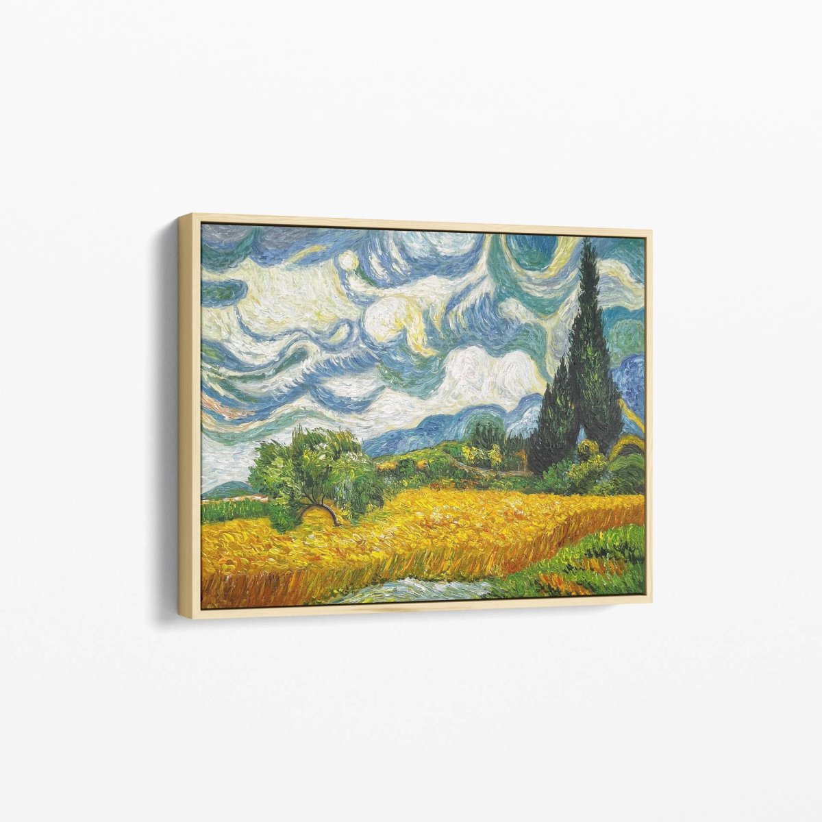 Champ de Blé avec Cyprès à la Haude Galline près d'Eygalières par Vincent van Gogh - Reproduction Artistique – Image 5