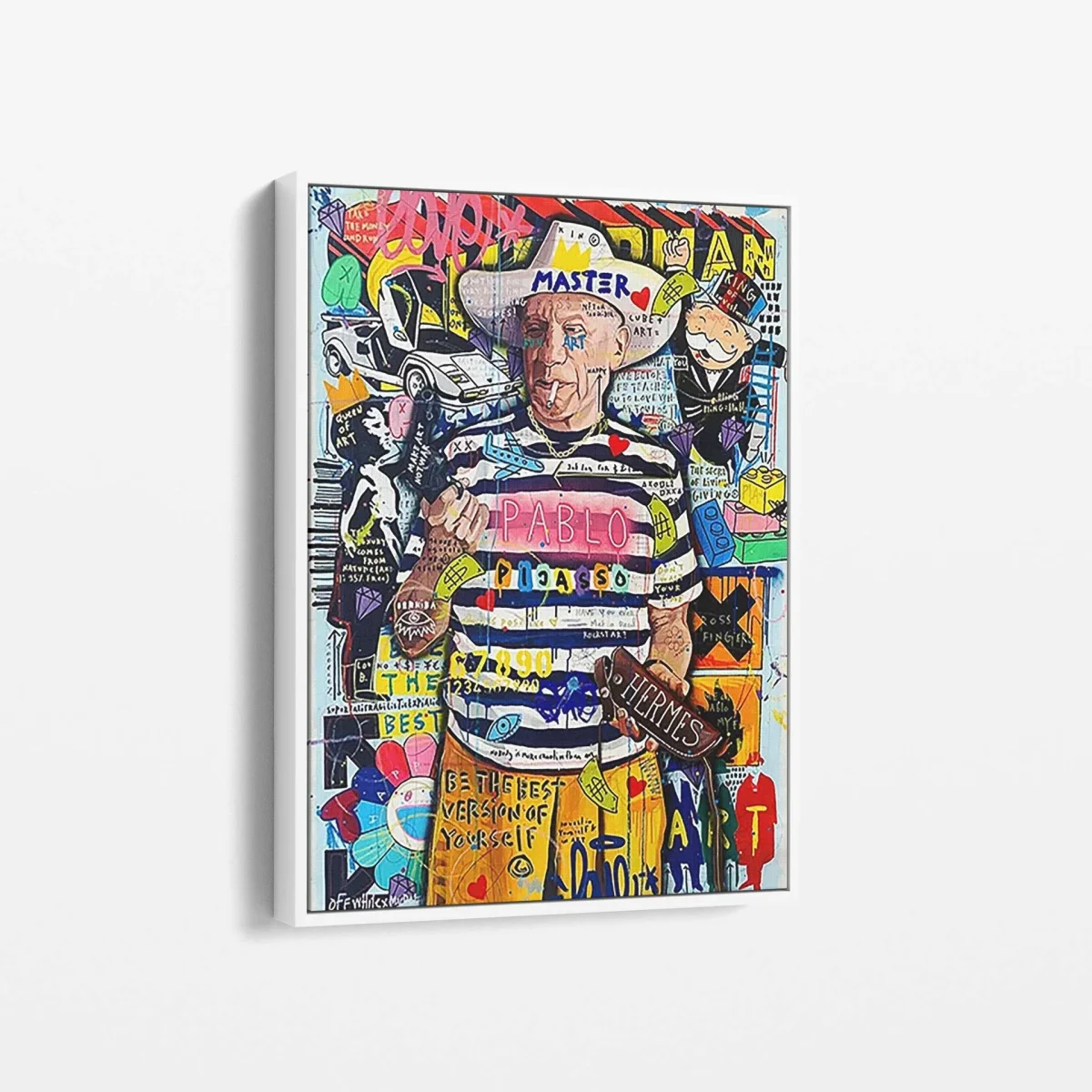 Tableau Pop Art "Maître du Cubisme" – Image 3