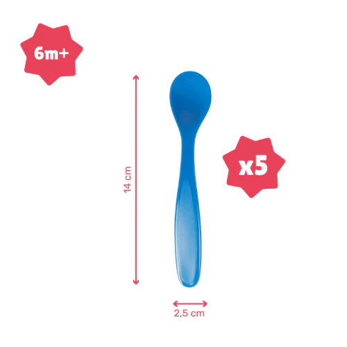 Lot de 5 cuillères souples bébé - Dès 6 mois – Image 6