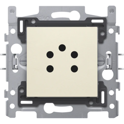 Prise téléphonique à cinq pôles, socle et set de finition Niko (100-69000) – Image 3