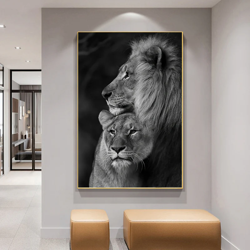 Tableau Lion Et Lionne – Image 4