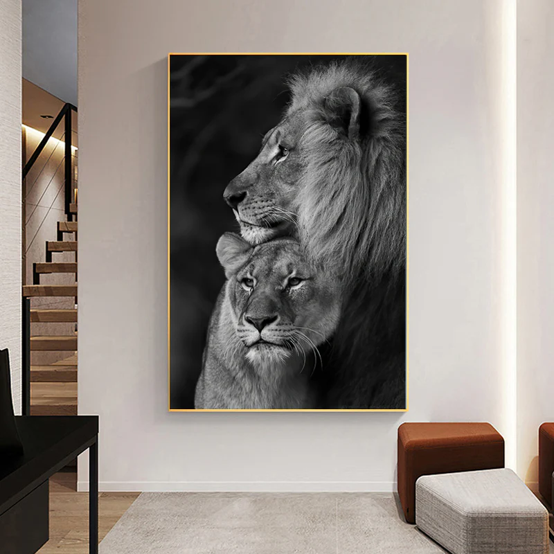 Tableau Lion Et Lionne – Image 3