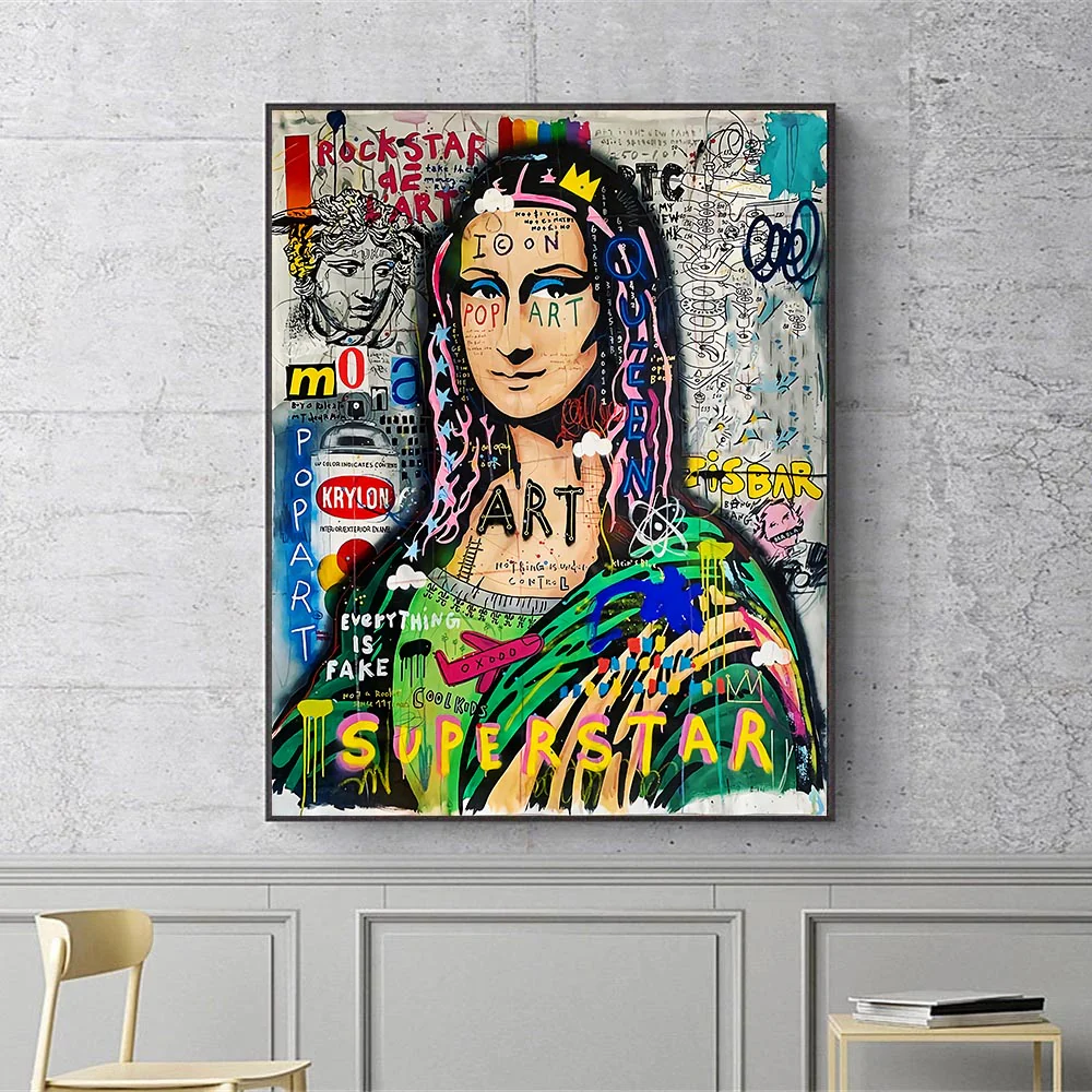 tableau mona lisa street art – Image 2