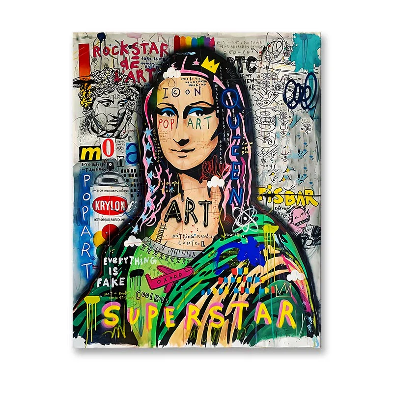 tableau mona lisa street art – Image 3