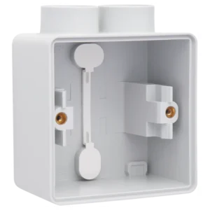 Boîte en saillie simple étanche aux projections d'eau avec une entrée M20 double pour une fonction, grey Niko (700-84102)