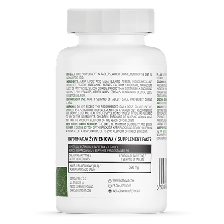 ALA (Acide Alpha-Lipoïque) 590mg – Image 3