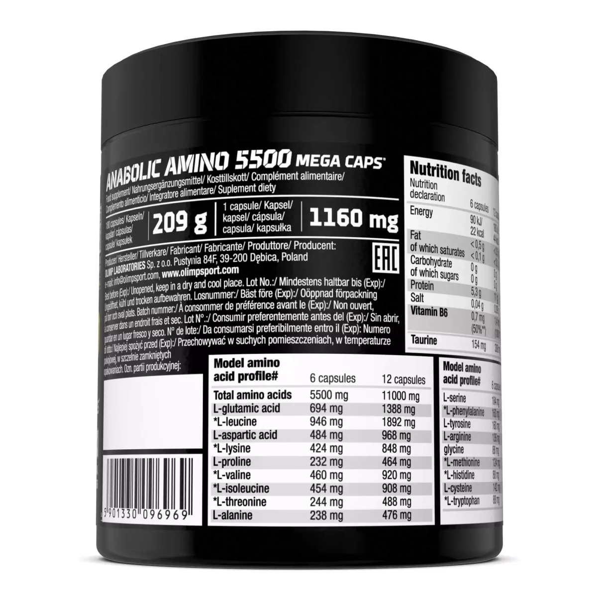 Anabolic Amino 5500 Mega Caps® – Image 3