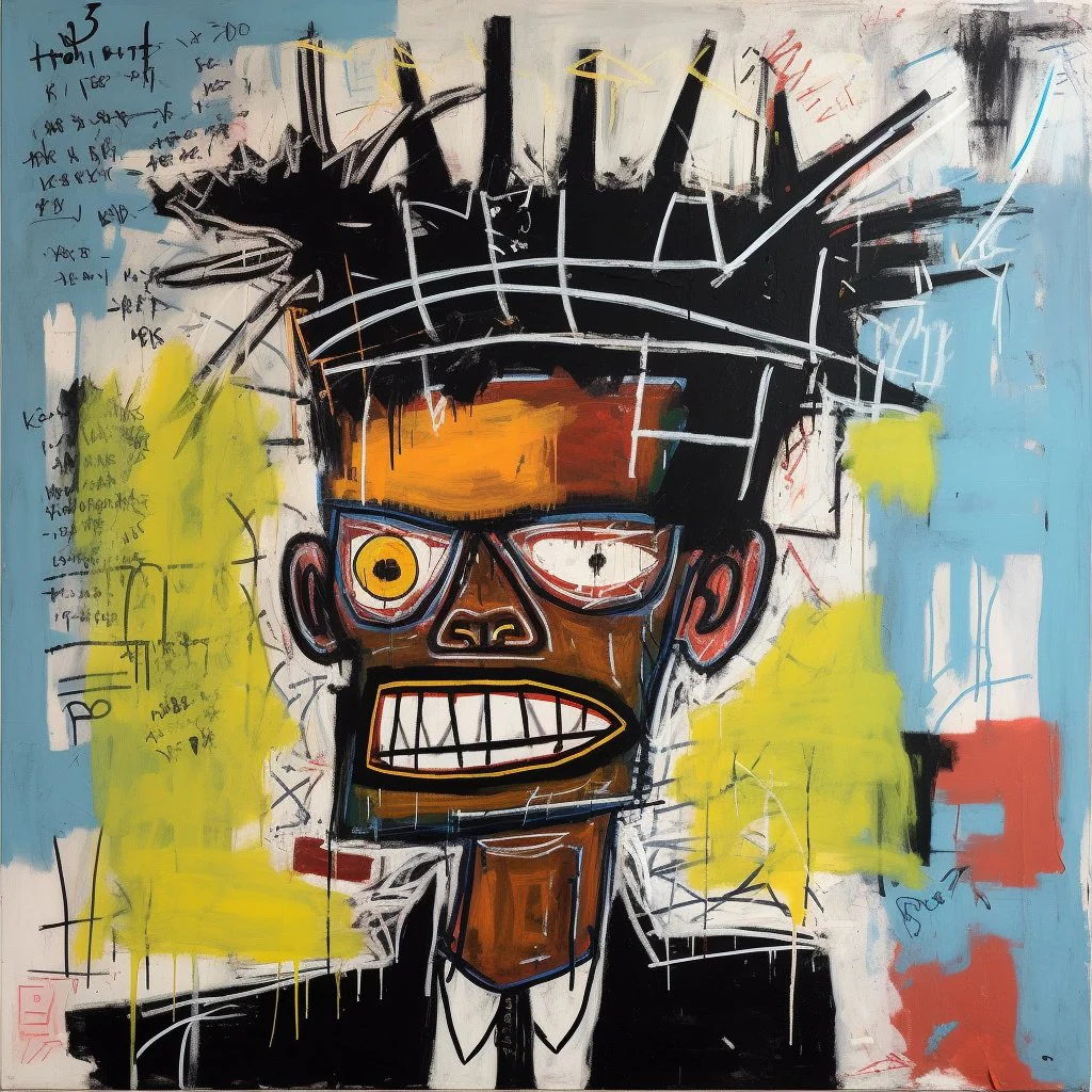 Dynamic Basquiat Canvas – Image 2