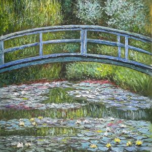 Le Bassin aux Nymphéas, Pont Japonais par Claude Monet - Tableau reproduction