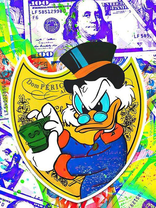 Tableau Pop Art "Fortune Canard" – Image 2
