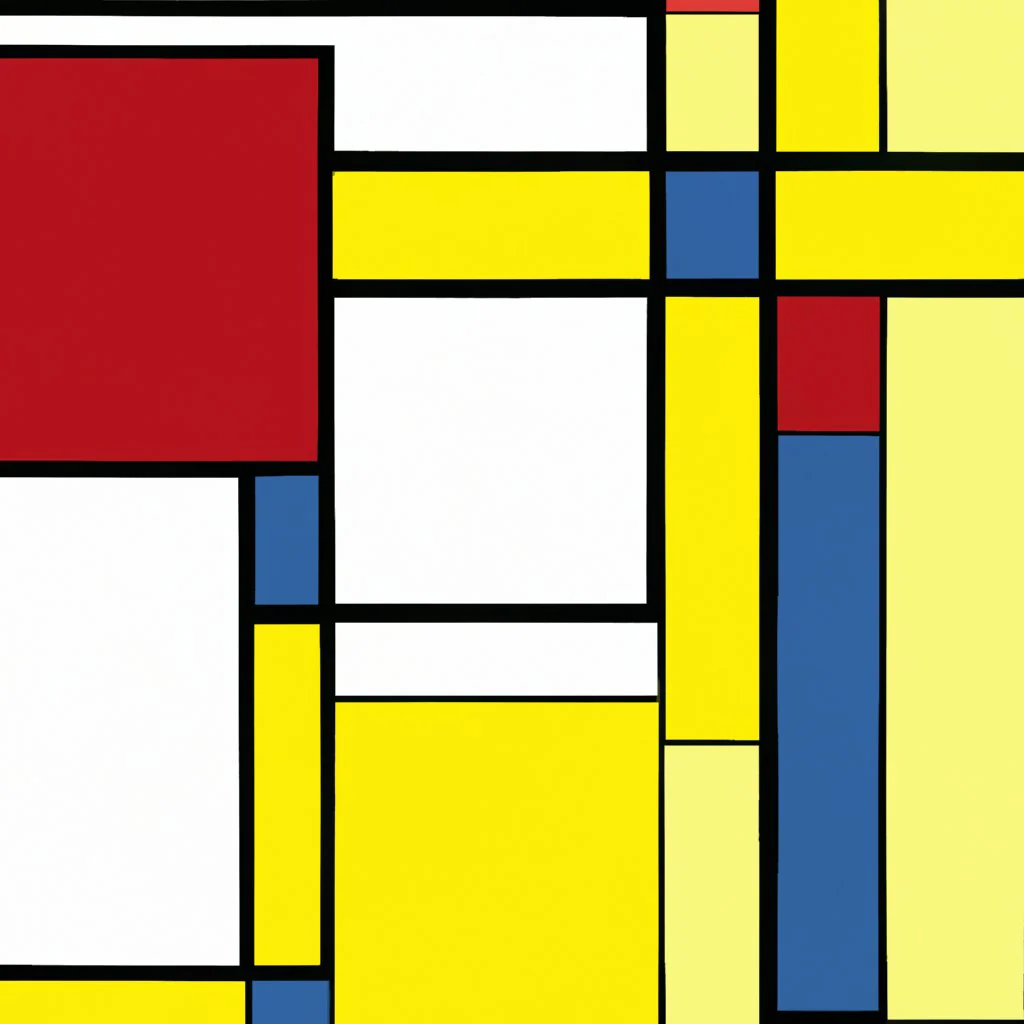 Mondrian geometry abstract – Image 2