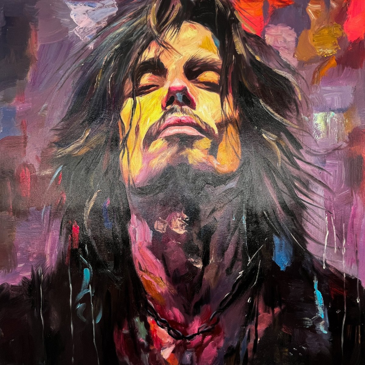Peinture Moderne Johnny Depp Face