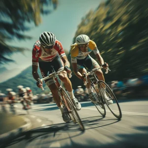 Photo d'art cycliste