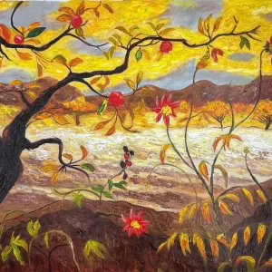 Pommier aux Fruits Rouges par Paul Ranson - Reproduction Peinture à l'Huile