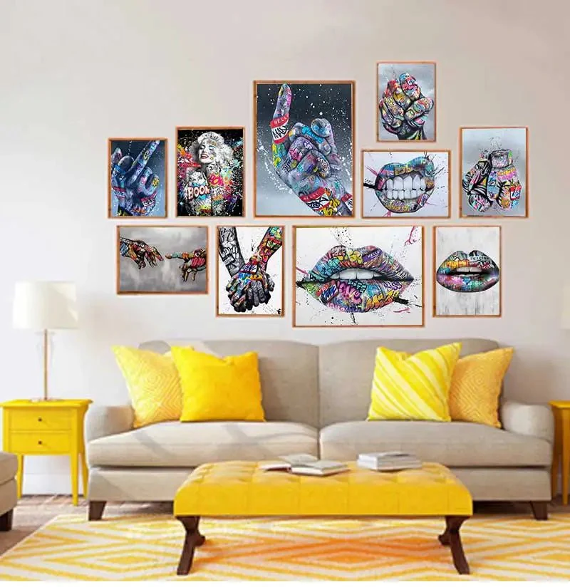 Tableau Pop Art "Geste Rebelle" – Image 6