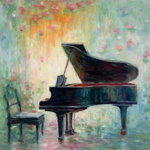 Whimsical Piano Imagery
