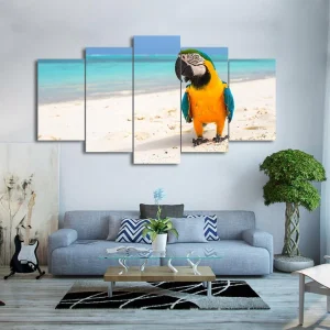 Tableau Ara sur le sable