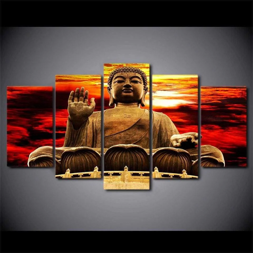 Tableau Aux pieds de Bouddha – Image 3