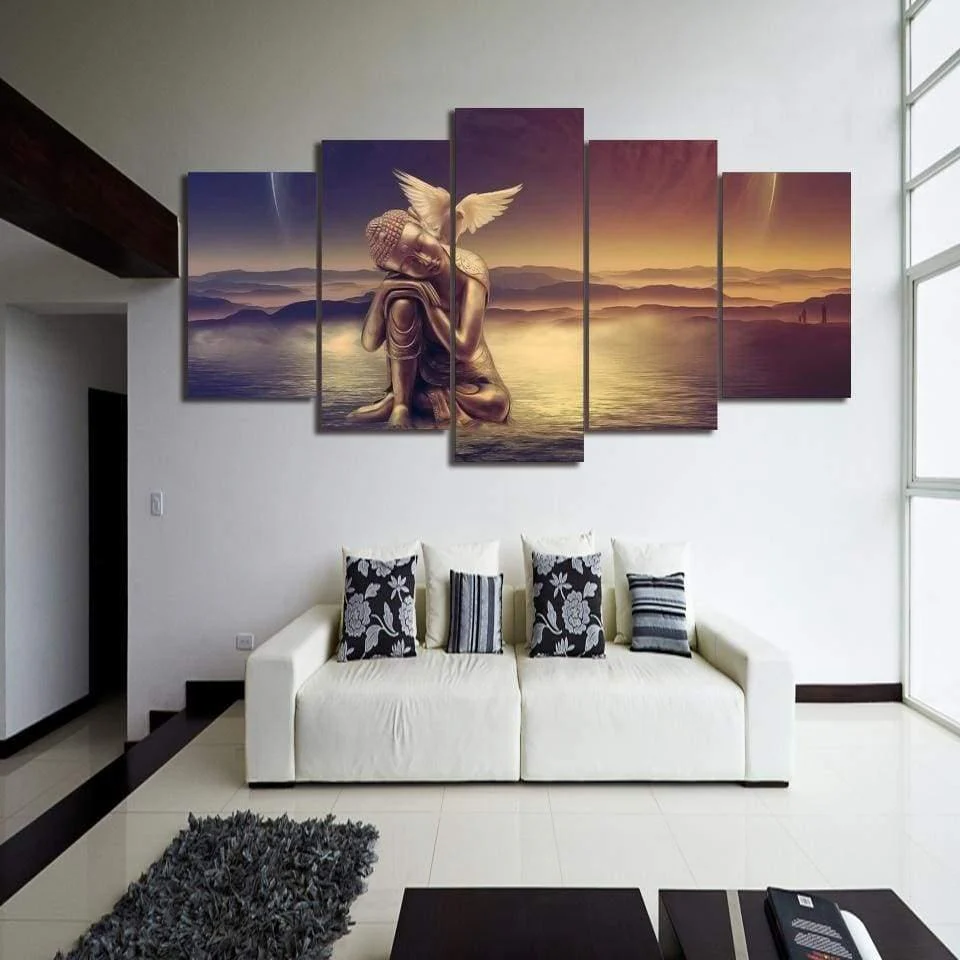 Tableau Bouddha enfant et la Paix – Image 3