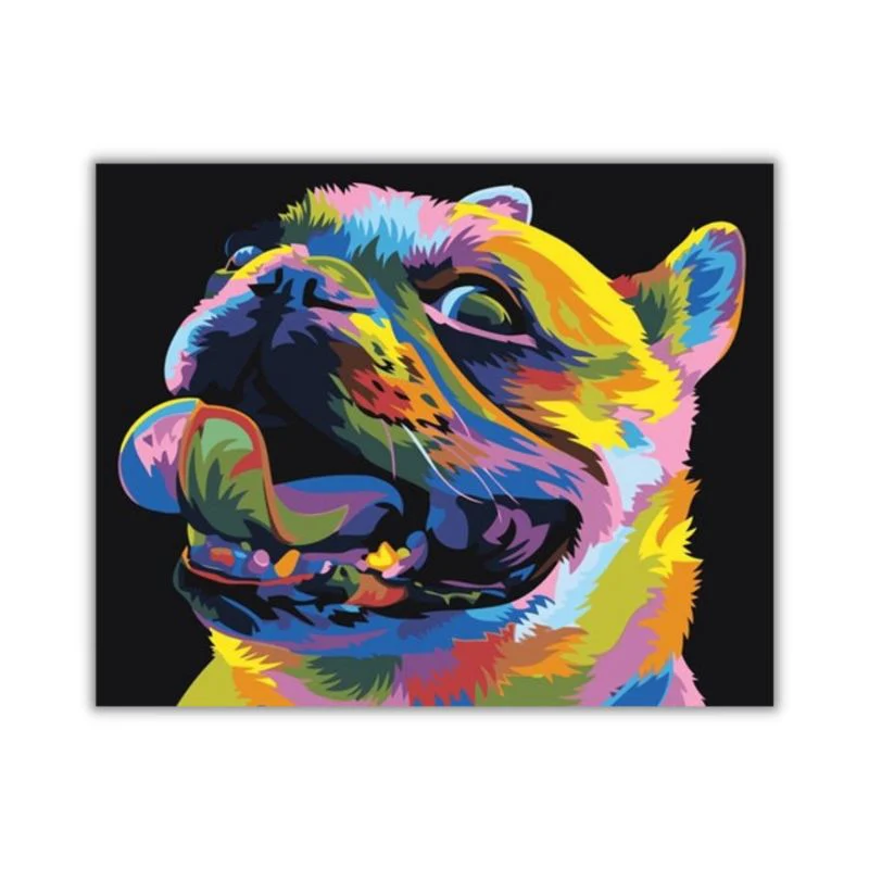 Tableau bouledogue pop art – Image 3