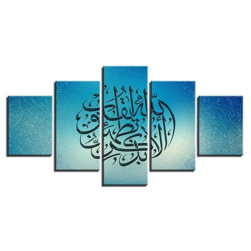 Tableau Calligraphie - Bleu – Image 5