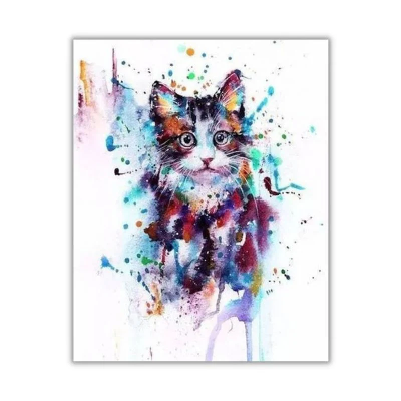 tableau chat coloré – Image 5