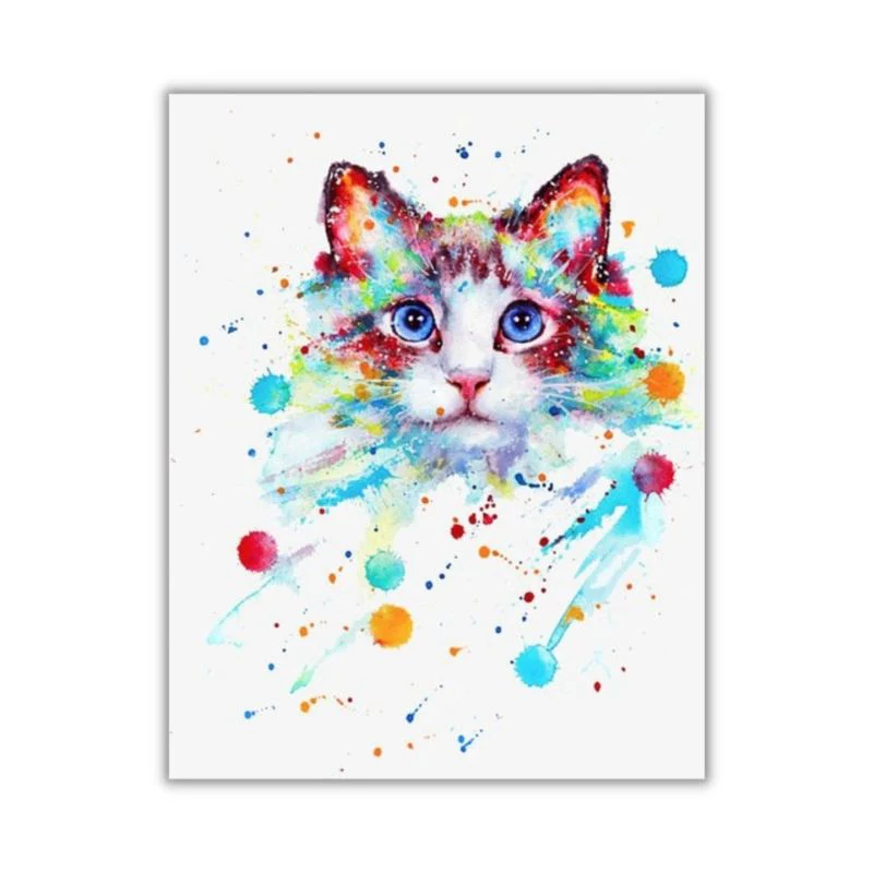 tableau chat coloré – Image 6