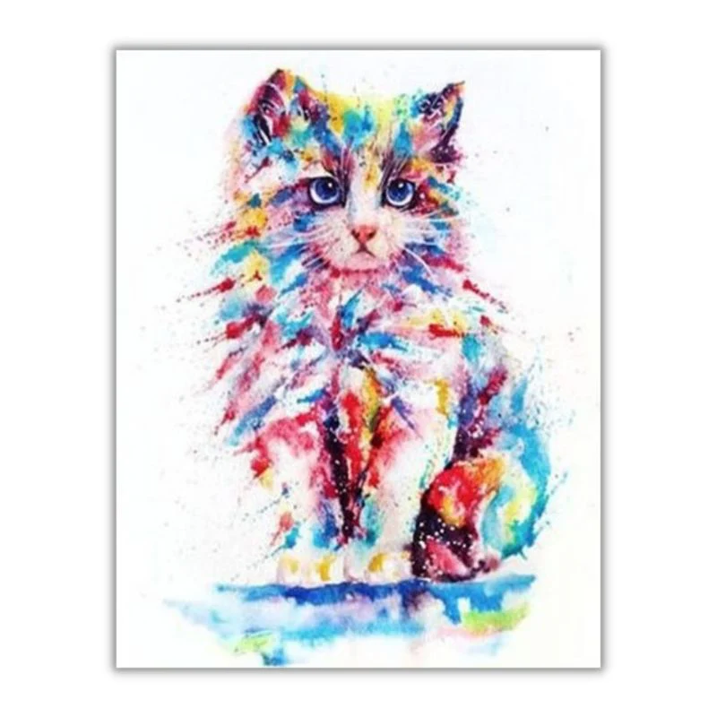 tableau chat coloré – Image 7