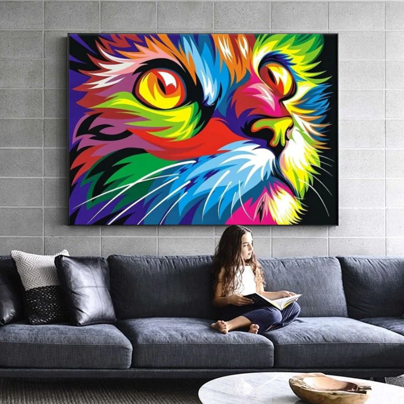 Tableau chat pop art – Image 2