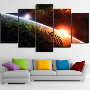 Tableau Coran dans l'Univers