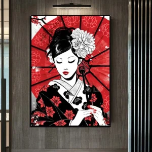 Tableau japonais femme