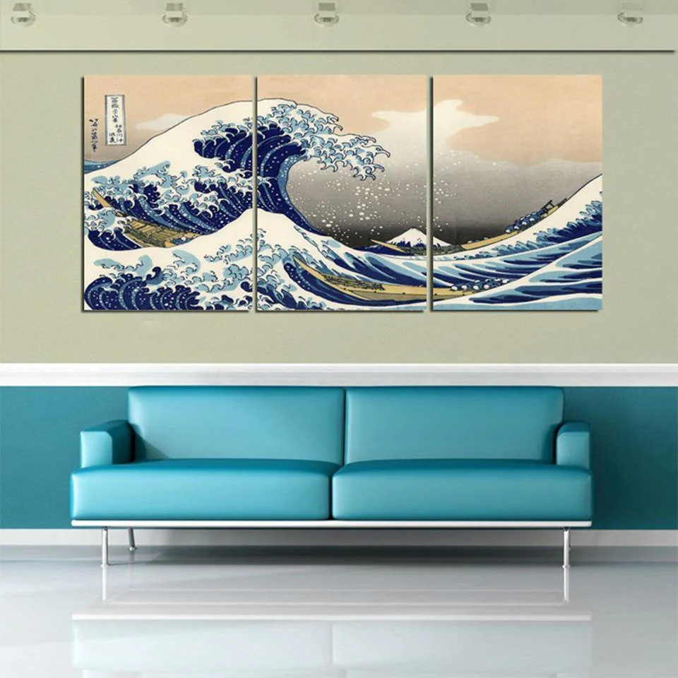 Tableau La grande vague de Kanagawa, Hokusai