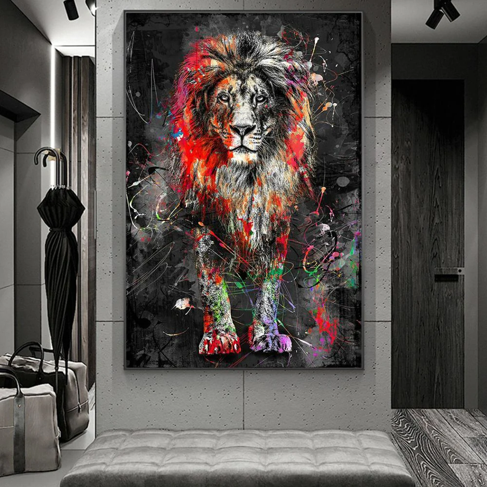 Tableau Lion Moderne – Image 2