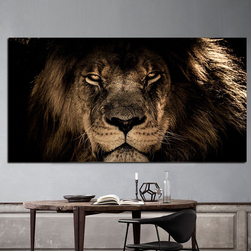 Tableau Lion Xxl