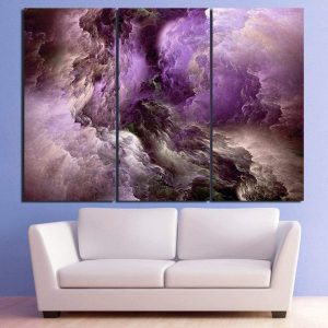 Tableau Nuages mauves