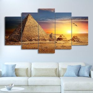 Tableau Pyramides au crépuscule
