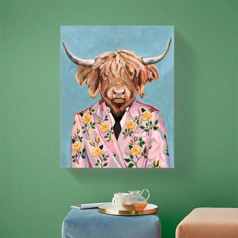 tableau taureau pop art