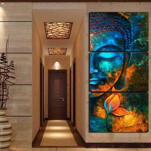 Tableau Bouddha Bleu