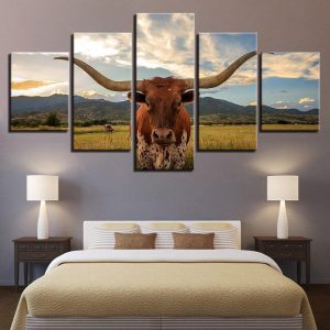 Tableau Texas longhorn