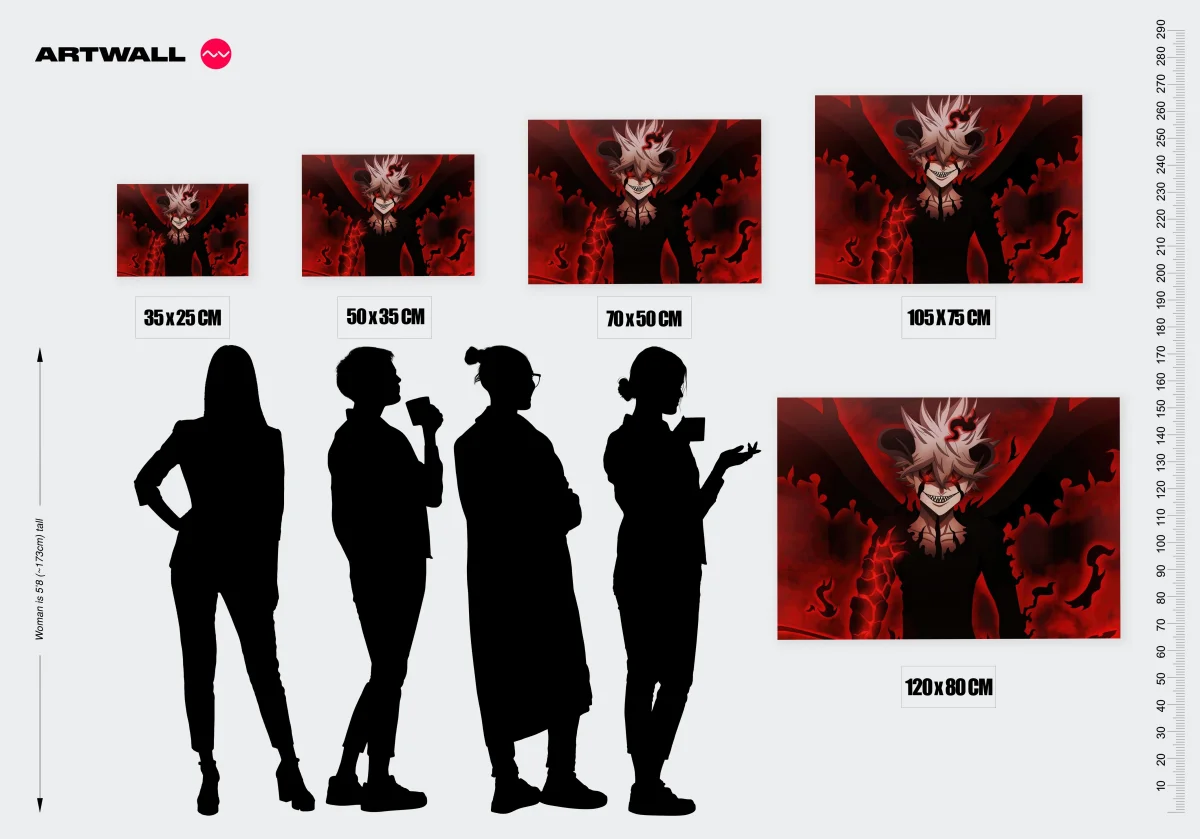 Tableau Black Clover Demon Au Rire – Image 3