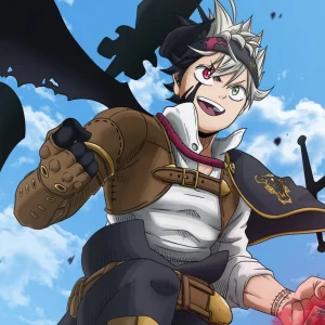 Tableau Black Clover Guerrier Determine Volant