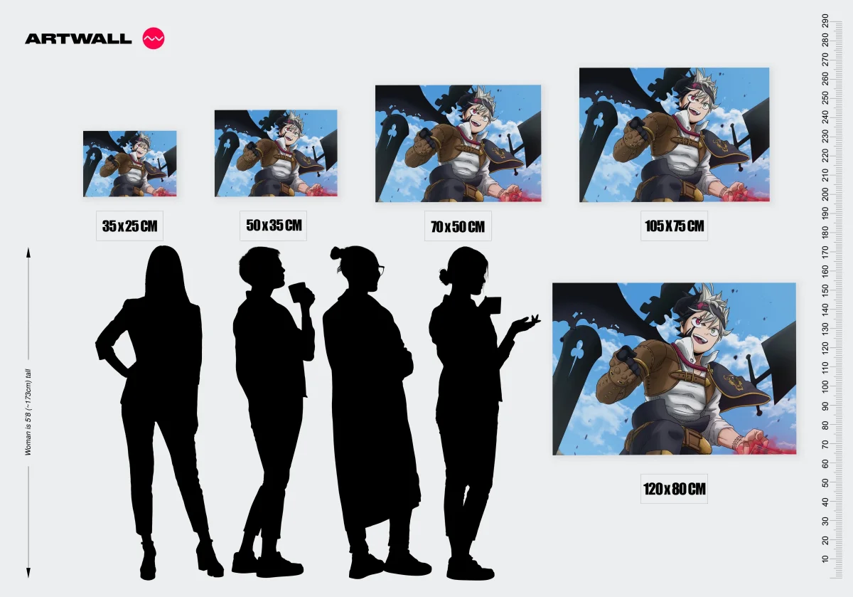 Tableau Black Clover Guerrier Determine Volant – Image 3